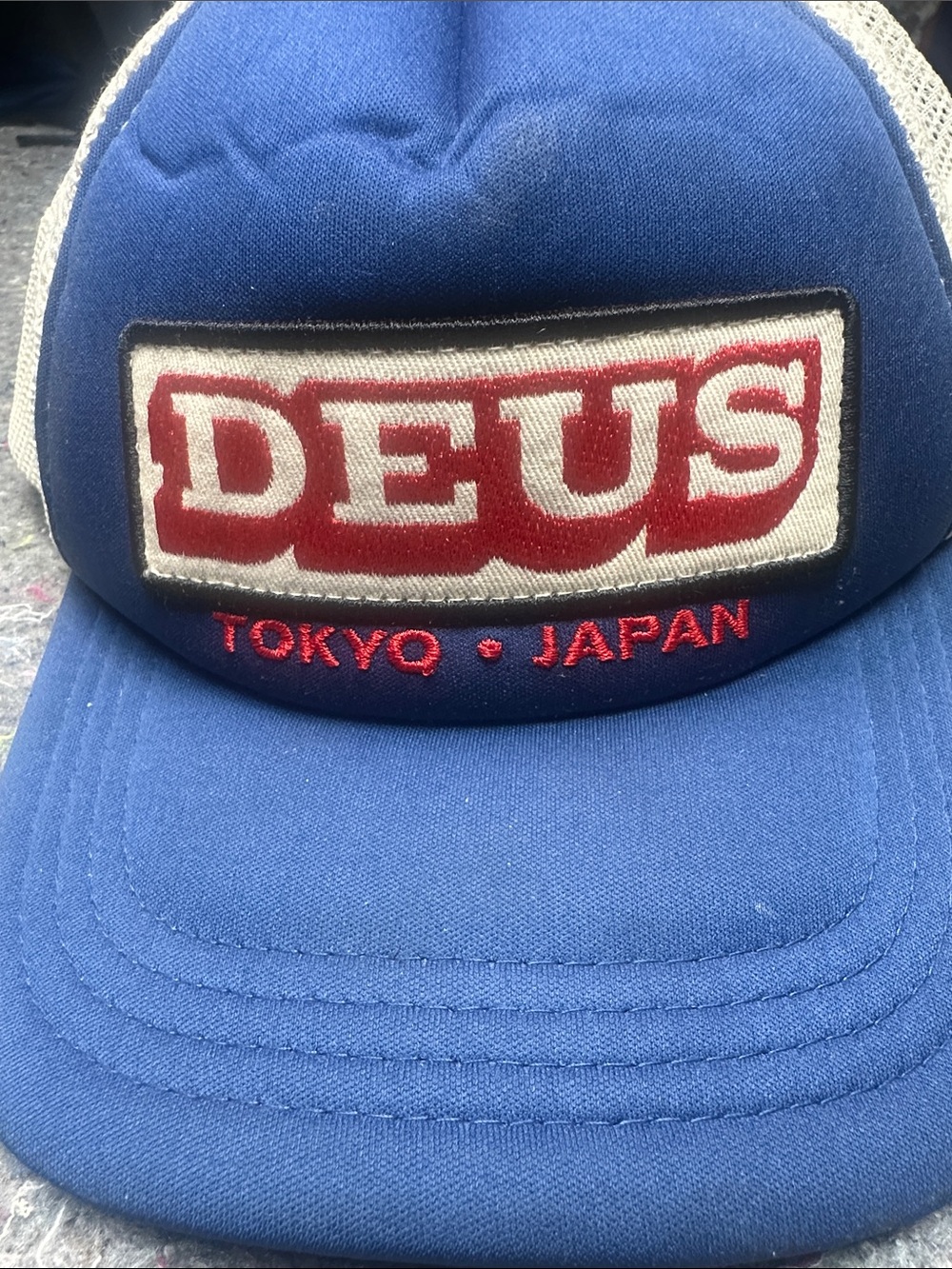 Tokyo Japan Blue and Red Trucker Hat